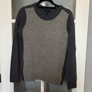 J. Crew Two-Tone Gray Sweater zipper accents